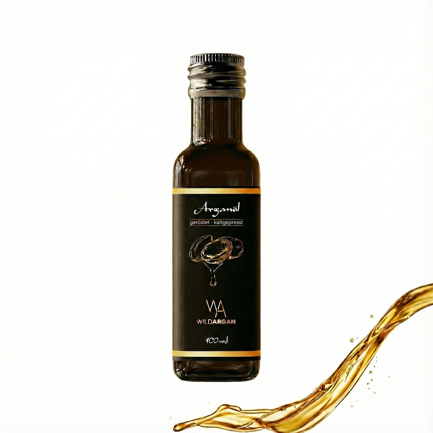 Gourmet Arganöl aus gerösteten Argannüsse (100ml) – Marokkanische Speiseöl-Delikatesse