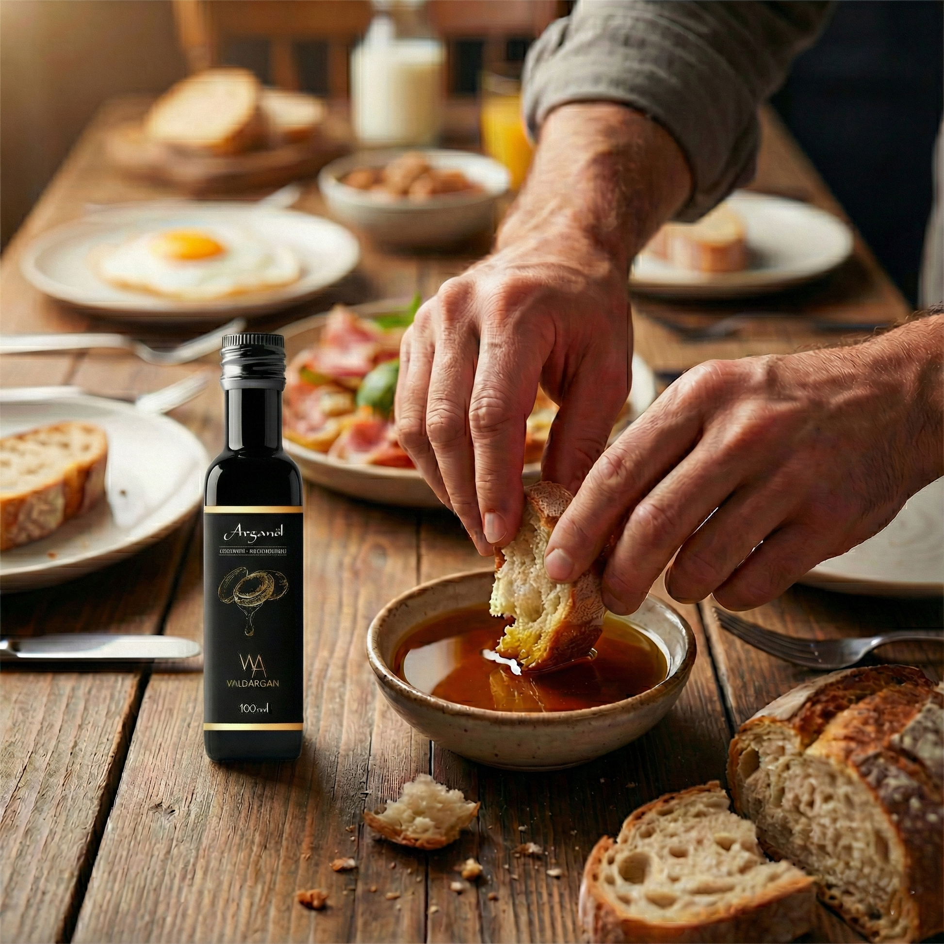 Gourmet Arganöl aus gerösteten Argannüsse (100ml) – Marokkanische Speiseöl-Delikatesse – Ansicht 2