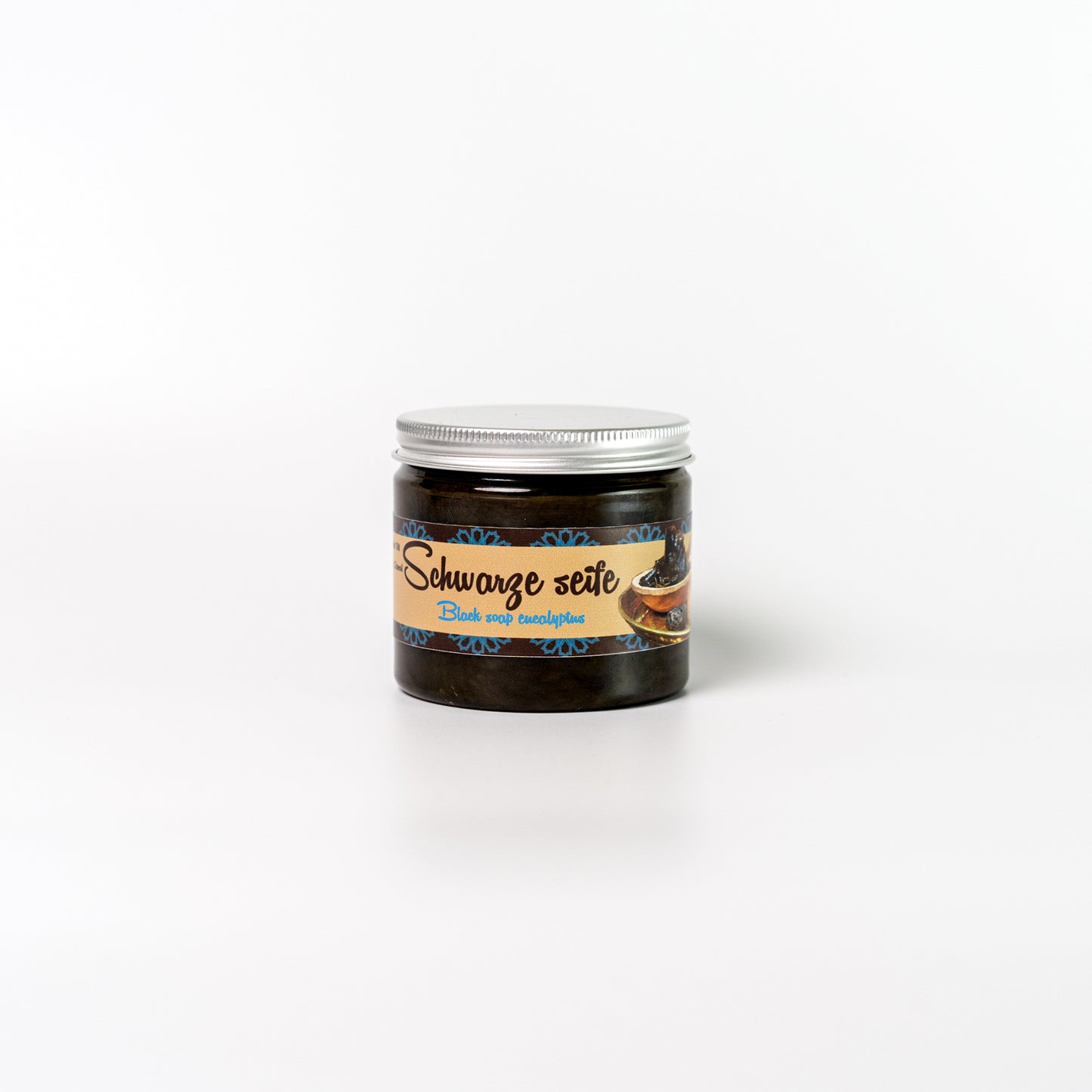 Original marokkanische Hammam-Seife (200g) – Schwarze Seife mit Eukalyptus