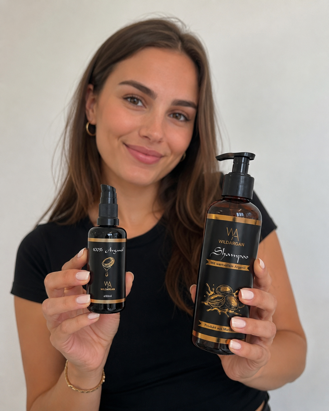 Argan Haarpflege-Set (50ml & 200ml) – Luxus-Duo für gesundes Haar & Kopfhaut